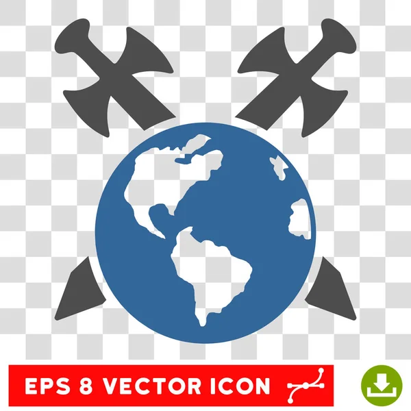 Espadas da Terra Eps Vector Ícone — Vetor de Stock