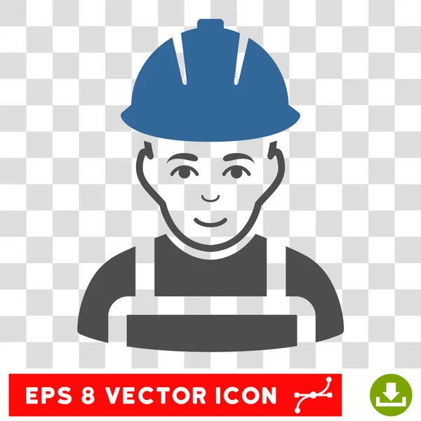 Glad Worker Eps Vector Icono — Vector de stock