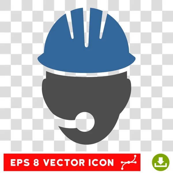 Operador Industrial Eps Vector Icon — Vetor de Stock