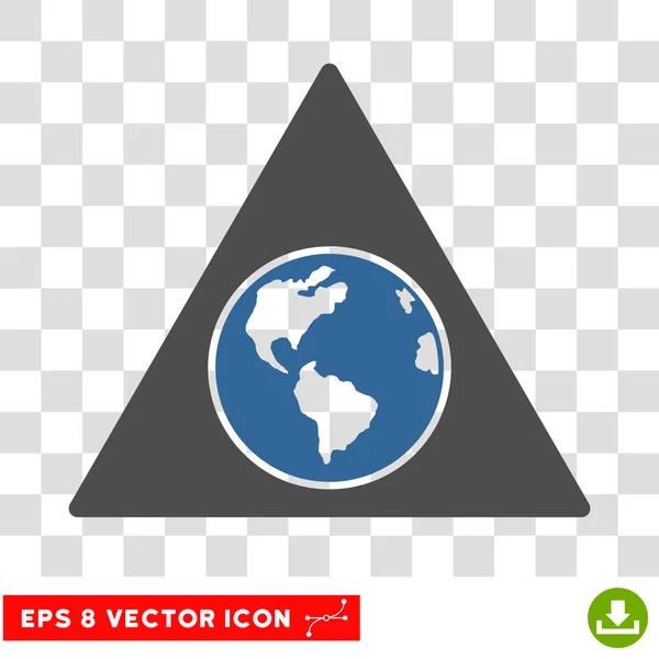 Terra Triángulo Eps Vector Icono — Vector de stock