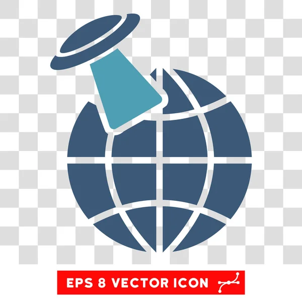 Visita extraterrestre Eps Vector Icono — Vector de stock