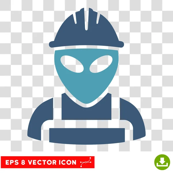 Alien Worker Eps Vector Icon — Stock Vector