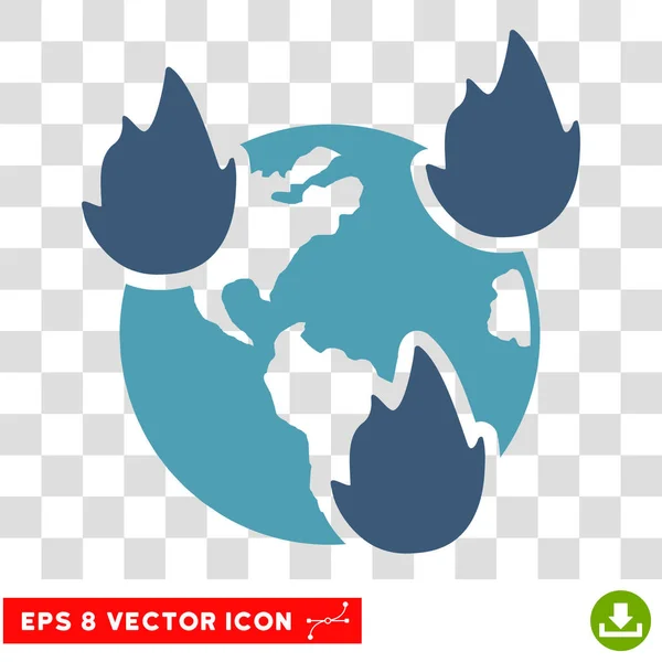 Векторная икона бедствий на Земле — стоковый вектор