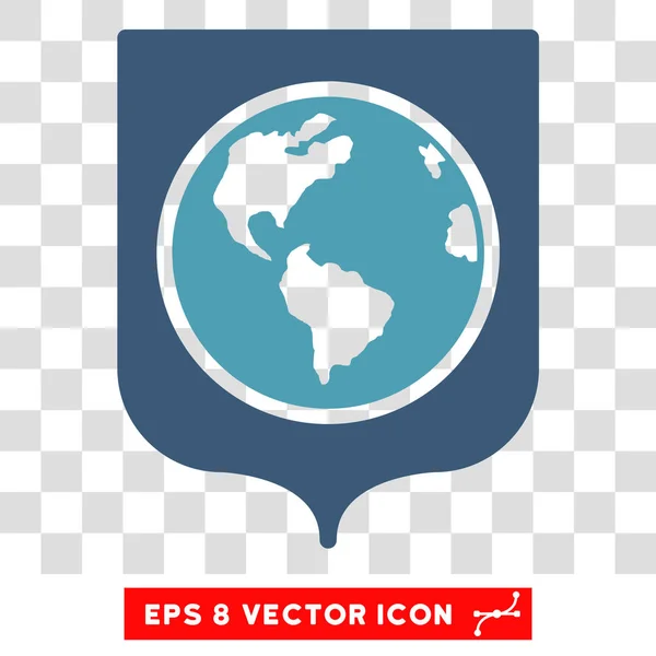 Escudo de la Tierra Eps Vector icono — Vector de stock