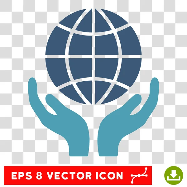 Manos Globales Eps Vector Icono — Vector de stock