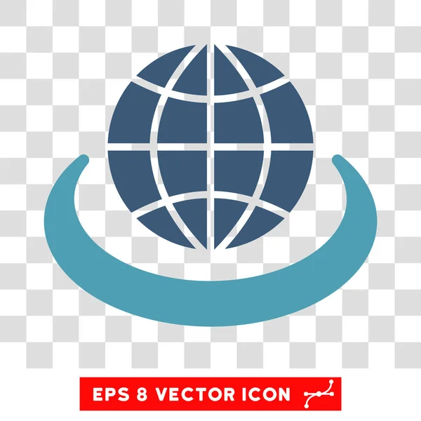 Icona vettoriale Eps di rete globale — Vettoriale Stock