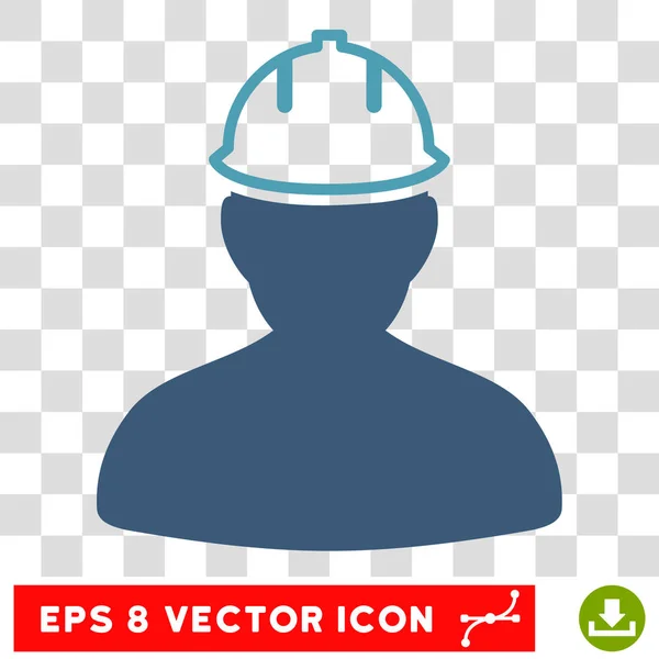 Persoon In veiligheidshelm Eps Vector Icon — Stockvector