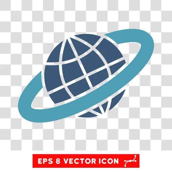 Векторная икона планетарного кольца — стоковый вектор