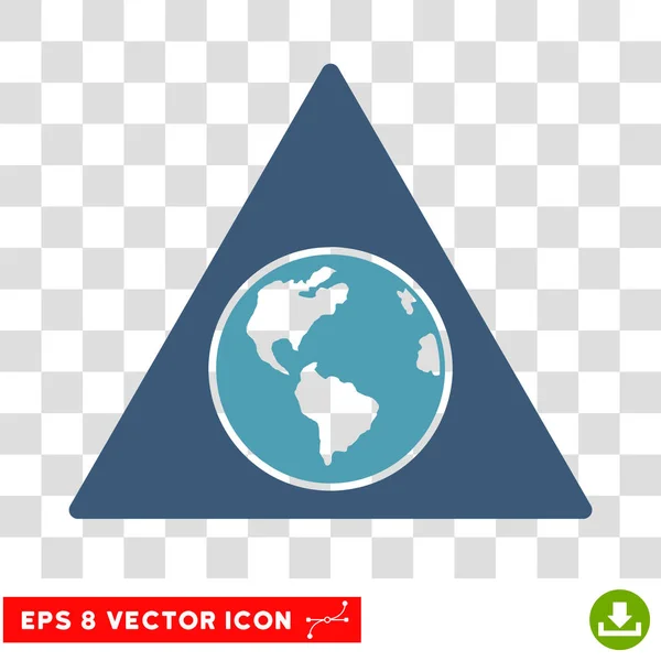 Terra Triângulo Eps Vector Ícone — Vetor de Stock