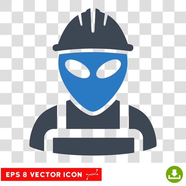 Alien Worker Eps Vector Icon — Stock Vector