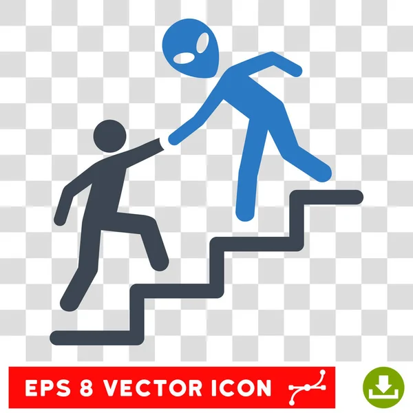 Alien Training Help Eps Vector Icon — Stock Vector