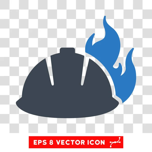 Fire Helmet Eps Vector Icon — Stock Vector