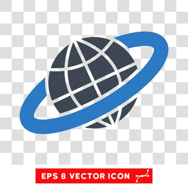 Anel planetário Eps Vector Ícone — Vetor de Stock