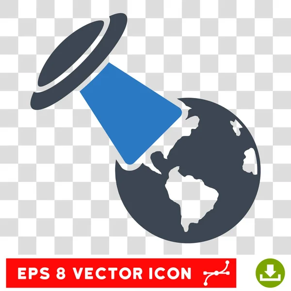 Ufo explores Earth Eps Vector Icon — стоковый вектор