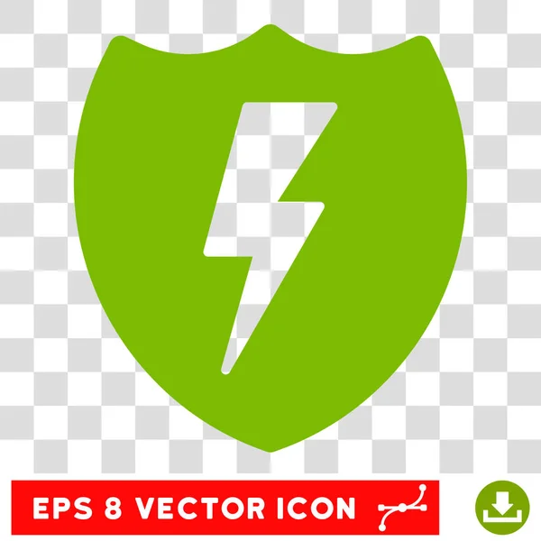 Electric Shield Eps Vector Icon — Stock Vector