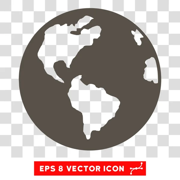 Planeta Terra Eps Vector Ícone — Vetor de Stock