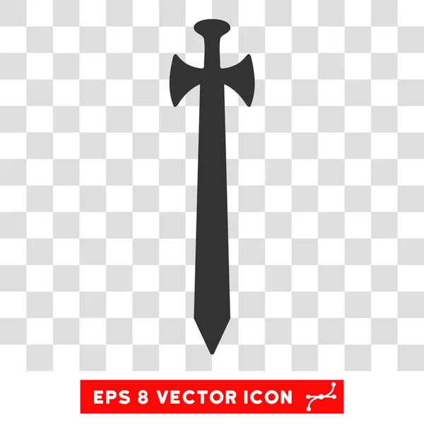 Mittelalterliches Schwert eps Vektor-Symbol — Stockvektor