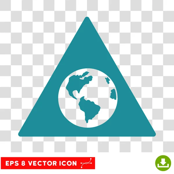 Erde Warnung eps Vektor Symbol — Stockvektor