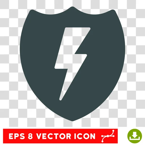 Electric Shield Eps Vector Icon — Stock Vector