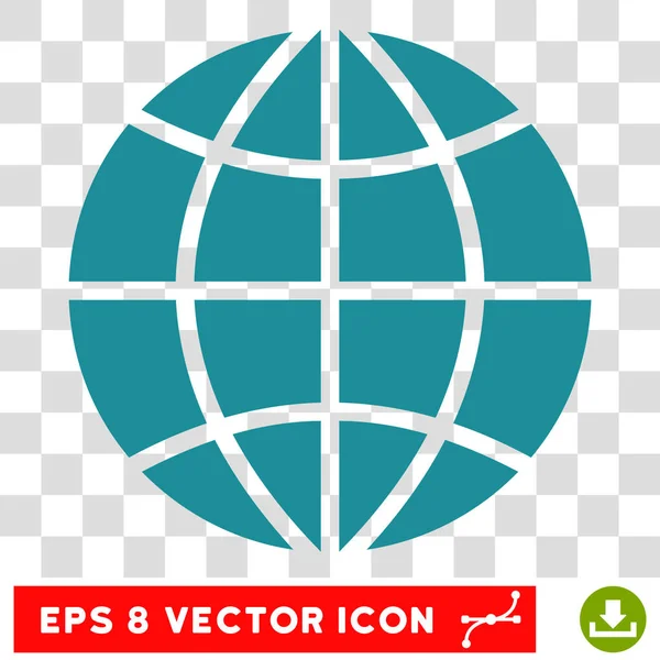 Векторная икона планеты Глобус — стоковый вектор