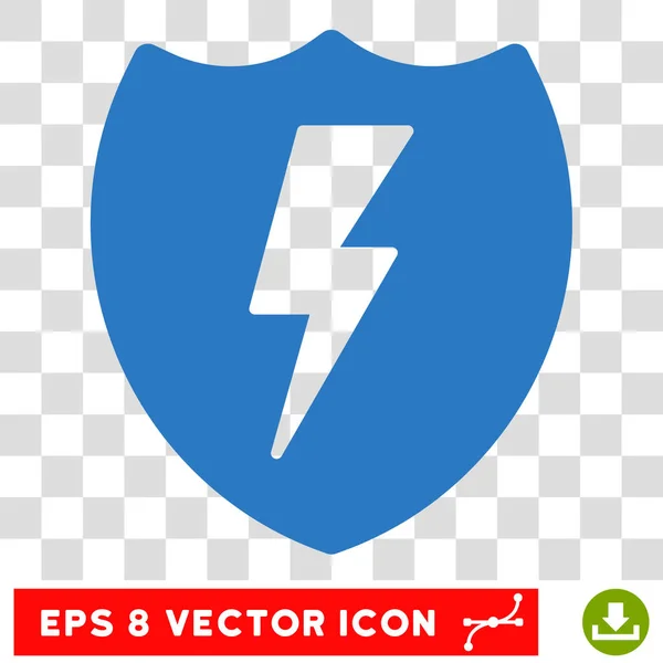 Electric Shield Eps Vector Icon — Stock Vector