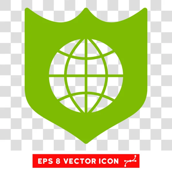 Global Shield Eps Vector Icon — Stock Vector