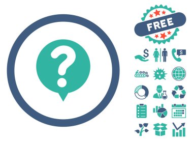 Durum sorgu düz vektör simgesi Bonus ile