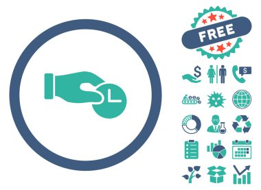 Zaman özellikleri düz vektör simge Bonus ile