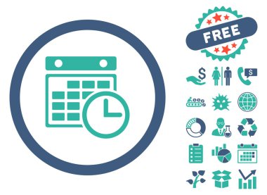 Uçus tarifesi düz vektör simge Bonus ile