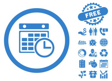 Uçus tarifesi düz vektör simge Bonus ile