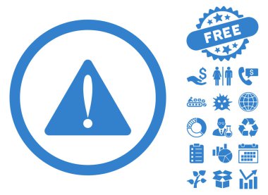 Uyarı hata düz vektör simgesi Bonus ile