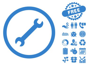 Anahtar düz vektör simgesine Bonus ile