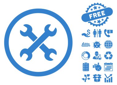 Bonus ile anahtarı düz vektör simgesi