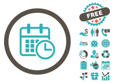 Uçus tarifesi düz vektör simge Bonus ile