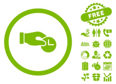 Zaman özellikleri düz vektör simge Bonus ile