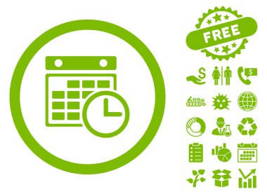 Uçus tarifesi düz vektör simge Bonus ile