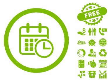 Uçus tarifesi düz vektör simge Bonus ile