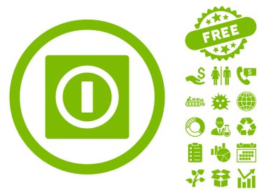 Düz vektör simge Bonus ile kapatmak