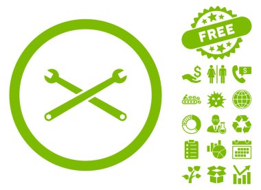 Bonus ile anahtarı düz vektör simgesi