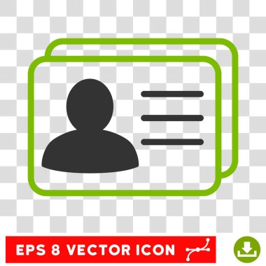 Hesap kartları vektör simgesi