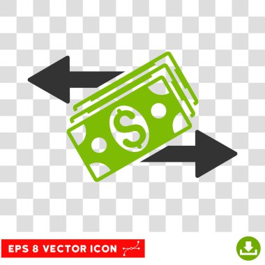 Dollar Banknotes Payments Vector Icon clipart