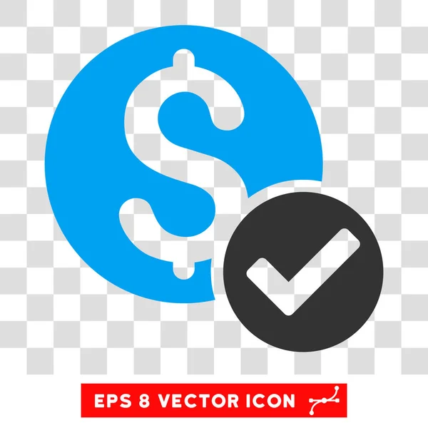 Zugelassene Zahlungs-Vektor-Symbol — Stockvektor