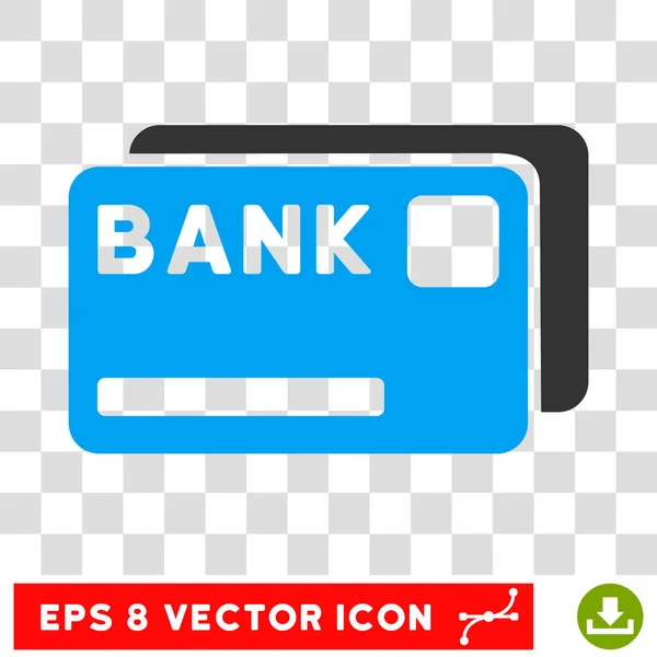 Tarjetas bancarias Vector Icono — Vector de stock