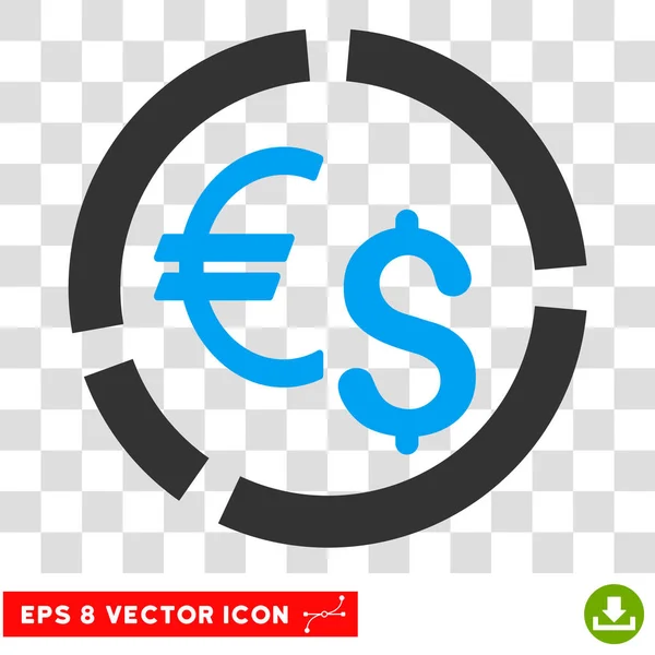 Diagrama de Moeda Vector Icon —  Vetores de Stock