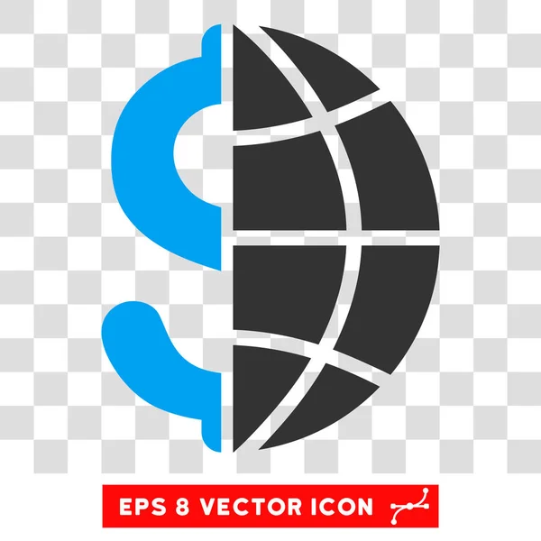 Икона глобального бизнес-вектора — стоковый вектор