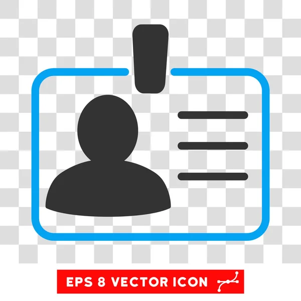 Badge personnel Icône vectorielle — Image vectorielle
