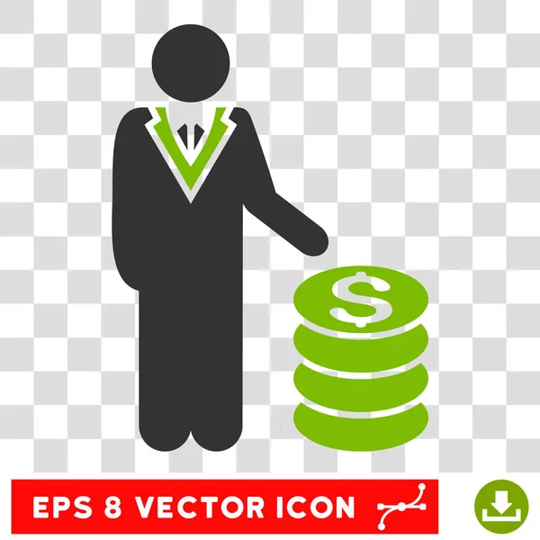 Векторная икона бизнесмена — стоковый вектор
