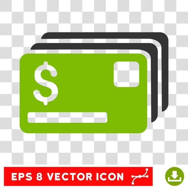 Tarjetas de crédito vector icono — Vector de stock