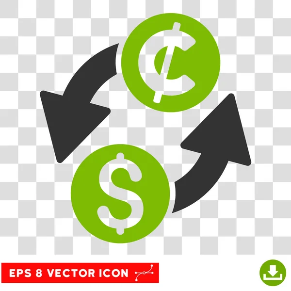 Dollár Cent Exchange Vector Icon — Stock Vector