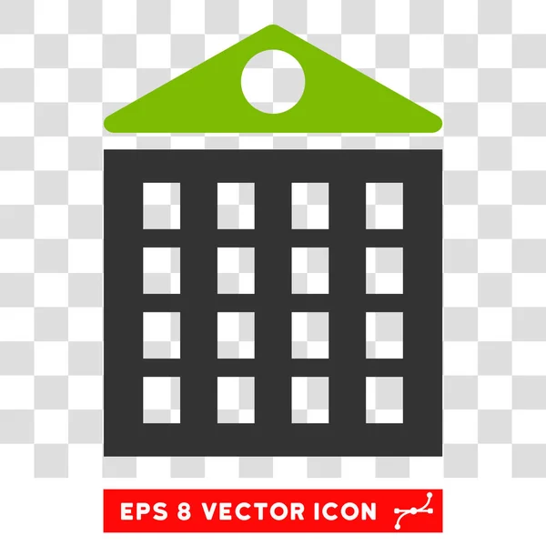 Ícone de vetor multi-Storey House — Vetor de Stock